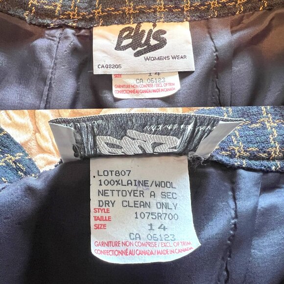 Blu's Designer 100% High-Quality Wool Women's Pant Suit Size 14! - Picture 15 of 16